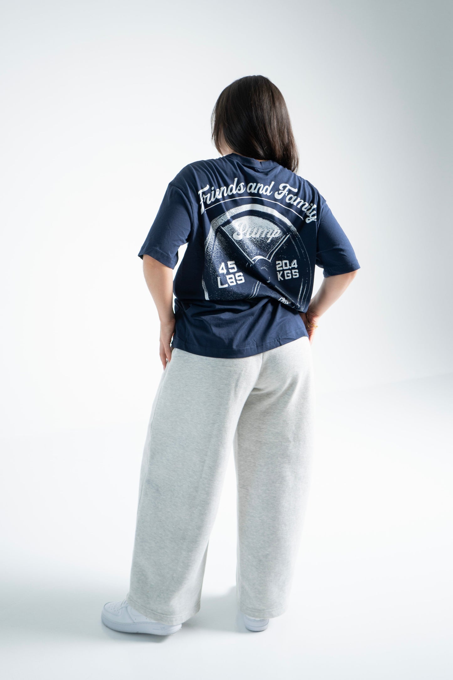 Friends and Family Navy Blue Oversized